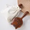 Peine para Gato de Sándalo Dragón y Fénix Dibujo Animado Creativo Lindo Gato Caja de Regalo Regalo de Viaje para Novia Masaje de Cabeza Peine de Madera