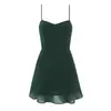 Vestido de Alça com Babados Slim Fit Versátil Moda Europeia e Americana Roupas Femininas Transfronteiriças G57761