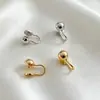 Pinzas Integradas para Bobina de Mosquito DIY para Mujeres Sin Perforaciones, Pendientes Ajustables de Zirconia con Alta Retención de Color, Accesorios al por Mayor