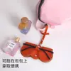 Bolsa Cosmética para Gafas de Sol, Cubierta Protectora Portátil con Clip para Gafas, Bolsa para Joyas, Estuche Portátil para Gafas de Sol, Estuche de Moda para Gafas de Miopía