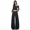 Jeans de Pierna Ancha Sueltos Rectos Lavados Color Denim Otoño 2026 Transfronterizos Estilo Retro Americano para Mujer con Bordado y Caída