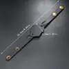 Pulsera Retro de Cuero de Vaca Tejida a Mano para Hombre, Pulsera Creativa Estilo Punk Europeo y Americano, Accesorio de Venta Caliente Transfronterizo