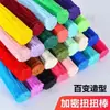 Palitos retorcidos cifrados para manualidades hechas a mano, una caja entera de materiales de ramo educativo multicolor, accesorios de regalo DIY Macaron, hechos por uno mismo