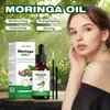 Aceite de Semilla de Moringa Sauvasine Transfronterizo Aceite Esencial para el Cuidado del Cabello 60ml con 2 Cepillos para Reducir el Frizz