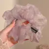 Goma de pelo retro extragrande, coletero de alta gama estilo coreano, estilo de lujo ligero y relajado, banda elástica para el pelo de alta elasticidad, accesorio para el pelo