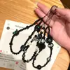 Ins Dibujo Animado Hecho a Mano con Cuentas Funda para Teléfono Móvil Cadena Colgante Llavero Pulsera DIY Colgante para Cámara CCD Mochila Anti-Pérdida D
