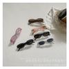 Gafas de sol retro para niños estilo Hong Kong, caja metálica de tono frío, gafas de sol a prueba de sol para niños y niñas