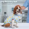 Traje de recuperación para perros, traje quirúrgico, mono suave de esterilización para mascotas, previene que las mascotas se laman y rasquen las heridas, camiseta de recuperación