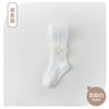 Leggings de Malla para Niñas con Lazo 2026 Primavera y Verano Nuevos Color Sólido Malla Interlock Anti-Mosquitos Leggings para Niños