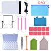 Taladro de tablero emisor de luz LED A4, herramienta de pintura de diamante, soporte de herramienta de taladro de punta de pintura decorativa de bricolaje, luminoso y creativo