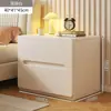 Mesita de noche estilo vintage, madera maciza, para uso doméstico en el dormitorio, estante de almacenamiento junto a la cama, nuevo modelo 2026 para apartamentos pequeños