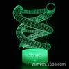 Luz Noturna 3D USB Toque Luminária de Cabeceira Série Orgânica Venda Quente Transfronteiriça LED Personalizada Ornamento de Luminária de Mesa