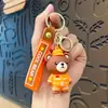 Creativo Llavero de Perro Orejón Sanrio Cinnamoroll Colgante para Llaves de Coche Bolso Llavero Adorno Pequeño Regalo