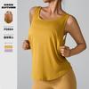 Blusa Deportiva Transfronteriza con Tirantes Finos en la Espalda, Blusa Top de Malla Deportiva de Manga Corta Holgada Transpirable
