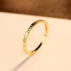 Anel de casal PAG &amp; MAG 925 anel de prata conjunto de verificação de ouro zircão redondo moda coreana joias de prata atacado