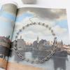 Viento neutro de Hong Kong Viento espino serie nicho otoño e invierno pesado grueso collar de cadena pulsera conjunto al por mayor fábrica de joyería