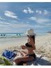 Fábrica de Origen Negro Ajustado Delgado Tirantes Recogido Separados Bikini Sexy Espalda Descubierta Europeo y Americano Vacaciones Aguas Termales Mujeres