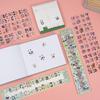 100 pegatinas de PET largas y sin cortes, pegatinas de dibujos animados para tazas de agua, pegatinas impermeables, pegatinas para estudiantes, serie de cuentas manuales.
