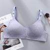 Roupa Íntima Feminina para Desenvolvimento Algodão Copo Fino Sem Aro Sutiã Confortável Respirável Sutiã de Copo Fixo para Estudantes Adolescentes