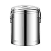 Cubo Aislado de Acero Inoxidable 304 Transfronterizo, Enfriador y Calentador de Leche con Té de Doble Capa de Gran Capacidad Comercial, Específicamente para Uso en Puesto