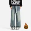 Jeans Masculino Primavera 2026 Calças Masculinas Retas Largas Plus Size Calças Masculinas Estilo Básico Calças Compridas Primavera e Outono