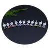 Estilo Coreano Nuevo Resina Aguja de Oreja Colgante Tazón Copa con Zircón Colorido Simple Ambiental Invisible Aretes Accesorios