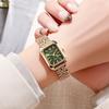2024 Venta Caliente Comercio Exterior Lujo Ligero Correa de Acero Reloj de Mujer Moda Simple Cuadrado Cuarzo Reloj de Pulsera Al Por Mayor