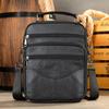 Nova Bolsa Masculina de Couro de Vaca de Primeira Camada para Celular, Bolsa Masculina Pequena de Ombro para Negócios e Deslocamento, Bolsa Masculina Tiracolo de Ombro Único, Couro Genuíno