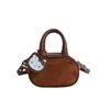 Bolso de Mano Festivo Rojo con Temática de Gato para Mujer para Año Nuevo, Versátil para el Trabajo, Bolso Cruzado de Moda Estilo Bowling, Billetera para Niños