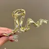 Pasador de Metal Estilo Coreano para la Parte Trasera de la Cabeza, Pinza de Garra de Tiburón, Pinza de Accesorio para el Cabello Ins, Pinza Fija para Mujer, Pinza de Garra de Cabello Estilo Minimalista