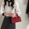 Bolso Boston de cuero curtido vegetal 2026 nuevo bolso de boliche pequeño de cuero genuino versátil bolso de mano vintage bolso cruzado para mujer