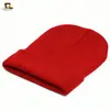 Gorro de lana liso versátil para hombre y mujer, gorro tipo jersey de color caramelo, orejeras cálidas MXM- 79