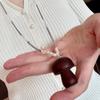 Colar Vintage Cor de Café Boêmio com Franjas, Estilo Étnico Hippie, Nicho 2026 Nova Corrente para Suéter com Pingente de Borboleta