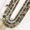 Cor Café Verde Ágata Antiga Contas Acessórios de Joias DIY Pulseira Colar Joias Transfronteiriças Atacado Material Artesanal Produção