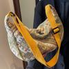 Bolsa de Dumpling Estilo Étnico de Grande Capacidade para Mulheres 2026 Nova Versão Coreana Versátil Bolsa Transversal para Mulheres Ins Mais Vendida Bolsa de Ombro