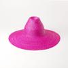 Sombrero de Paja Tejido a Mano de Ala Ancha Cónica Alta de Primavera y Verano Europeo y Americano para Playa con Protección Solar para Exteriores