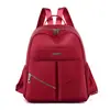 Mochila de Grande Capacidade Feminina 2025 Nova Mochila Simples de Cor Pura Mochila Escolar para Estudante Bolsa de Viagem Casual Feminina Primavera e Verão