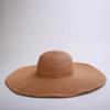 Sombrero de paja de ala ancha tipo domo Hepburn francés para mujer, protección solar para exteriores, sombrero para el sol, verano, vacaciones junto al mar, sombrero de playa