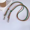 Cor Sólida Multitom Couro de Luxo Fivela de Metal Alça Transversal Ajustável Alça de Pescoço Adequado para Bolsas de Celular Cordão Feminino