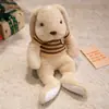 Muñeco de Conejo de Peluche Suave Lindo Orejas Largas Bufanda Suéter Conejito Muñeca Infantil