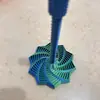Estrella de Descompresión Impresa en 3D Ilusión Óptica Plegable Juguete Educativo para Niños Torre de Zanahoria Polygonal Espiral Tridimensional Escritorio
