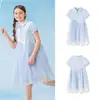 Ropa Infantil Balabala Faldas para Niñas Vestidos para Niños Mayores 2026 Nuevo Vestido de Malla de Verano Estilo de Dos Piezas