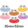 Ojos grandes lindos feos boca de salchicha accesorios de joyería de resina diy pasador material de cubierta protectora para cargador regalo venta al por mayor