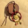 Venda por atacado direto do fabricante: Ornamento para Pendurar no Carro Buda Bebê Roxo Cinábrio Cinco Bênçãos, Gato da Sorte Vermelho Cinábrio, Porco da Sorte, Ornamento para Pendurar no Carro Lótus