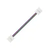 Conector de Emenda Rápida Sem Solda 4 PIN Baixa Tensão Tira RGB Colorida 5050 8/10mm Conexão de Encaixe Central Conectores de Canto