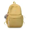 Mochila Nueva Simple de Color Sólido Estilo Coreano con Alto Valor Estético y Gran Capacidad, Elegante Bolsa Escolar de Verano para Estudiantes, Mochila Ligera
