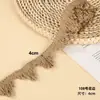 Directamente del fabricante: Encaje de Cuerda de Yute Estilo Madera Natural Retro, Materiales de Decoración Tejidos Hechos a Mano para Bricolaje, Accesorios para Manualidades
