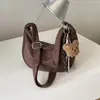 Nova Bolsa Feminina para o Início do Outono 2026 Bolsa Transversal de Cor Sólida Bolsa de Ombro Único Feminina de Grande Capacidade Estilosa Personalizada