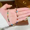 Retro Exquisito Moderno Elegante Versátil Ábaco Cuentas Piedra Natural Collar de Cuentas Lujo Accesible Gama Alta Cadena para Clavícula Apilada