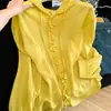 Camisa Nueva de Manga Larga con Capucha y Cordón para Mujer Primavera/Verano 2026, Corte Holgado, Adelgazante, Top Petite, Ropa Moderna Delgada con Protección Solar